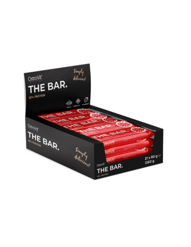 The Bar 25% Protein, Strawberry - 21 x 60g |...