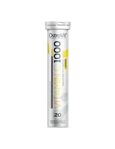 Vitamin C 1000, Lemon - 20 effervescent tabs | OstroVit