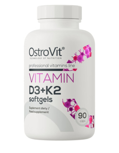 Vitamin D3 + K2 - 90 softgels | OstroVit