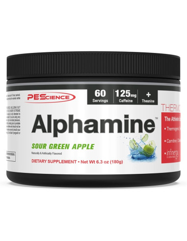 Alphamine, Sour Green Apple - 180g | PEScience