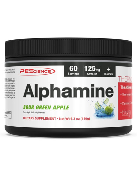 Alphamine, Sour Green Apple - 180g | PEScience