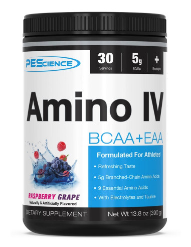 Amino IV, Raspberry Grape - 390g | PEScience