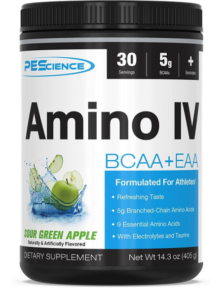 Amino IV, Sour Green Apple - 405g | PEScience