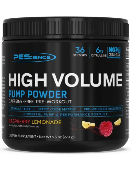 High Volume (New Formula), Raspberry Lemonade - 270g | PEScience