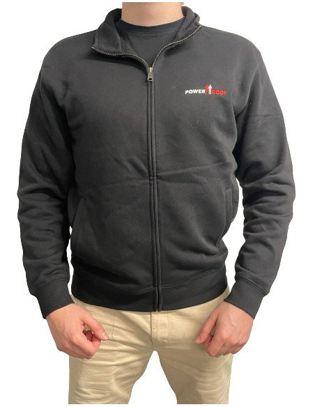 PowerBody Full Zip Jumper, Black - XXX-Large | Power Body Nutrition