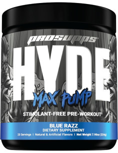 Hyde Max Pump, Blue Razz - 224g | Pro Supps