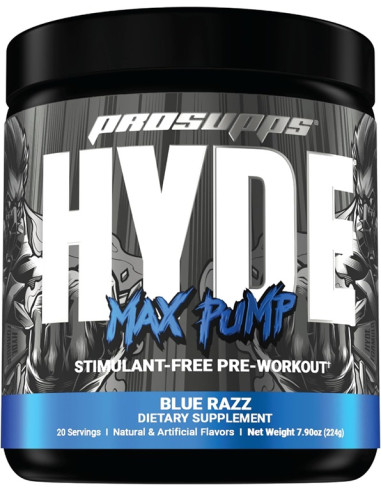 Hyde Max Pump, Blue Razz - 224g | Pro Supps