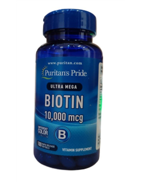 Biotin, 10000mcg - 100 softgels | Puritan's Pride