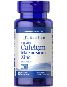 Calcium Magnesium Zinc - 100 caplets | Puritan's Pride