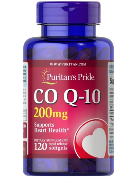 CoQ-10, 200mg - 120 softgels | Puritan's Pride
