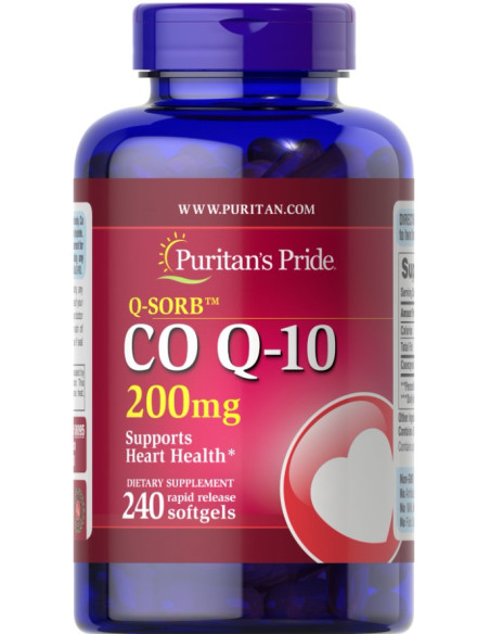 CoQ10, 200mg - 240 softgels | Puritan's Pride