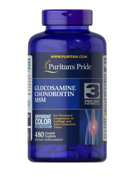 Glucosamine Chondroitin MSM - 480 coated caplets | Puritan's Pride