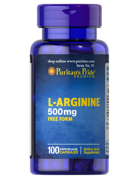 L-Arginine, 500mg - 100 caps | Puritan's Pride
