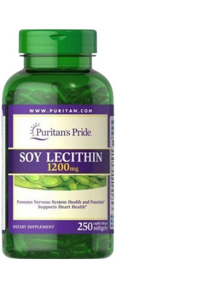 Soy Lecithin, 1200mg - 250 softgels | Puritan's Pride