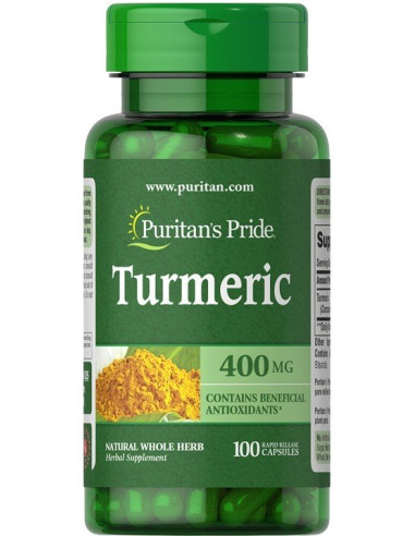 Turmeric, 400mg - 100 caps | Puritan's Pride