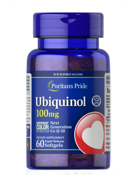 Ubiquinol, 100mg - 60 softgels | Puritan's Pride