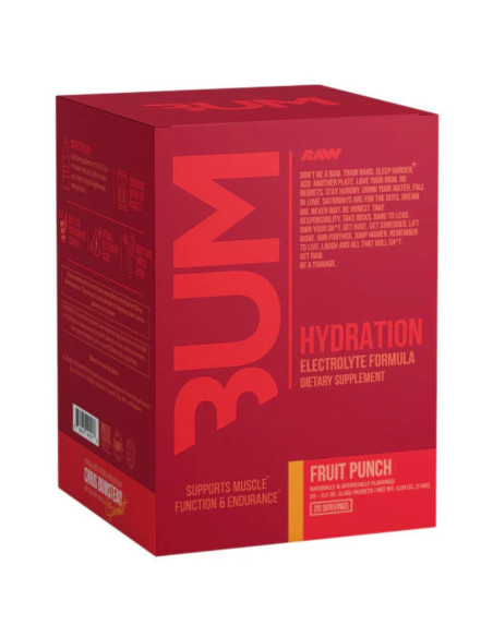 Bum Hydration, Fruit Punch - 20 x 5.8g | Raw Nutrition
