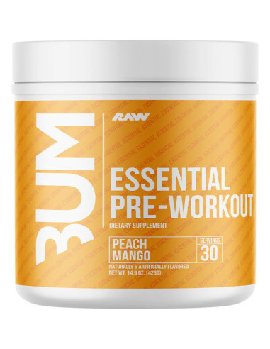 CBUM Essential Pre-Workout, Peach Mango - 423g...