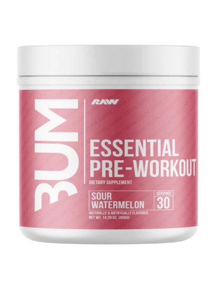 CBUM Essential Pre-Workout, Sour Watermelon - 405g | Raw Nutrition