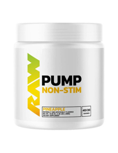 Pump Non-Stim, Pineapple - 480g | Raw Nutrition