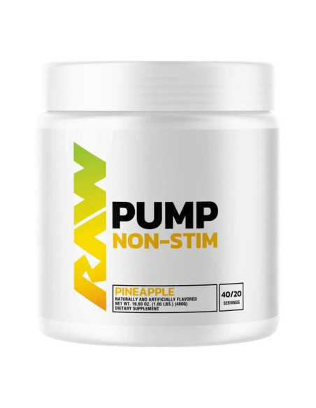 Pump Non-Stim, Pineapple - 480g | Raw Nutrition