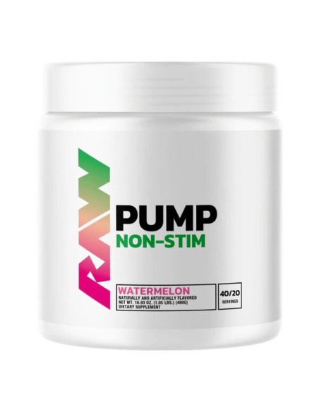 Pump Non-Stim, Watermelon - 480g | Raw Nutrition