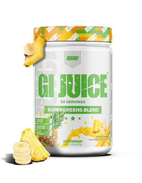 GI Juice Supergreens Blend, Pineapple Banana - 429g | Redcon1