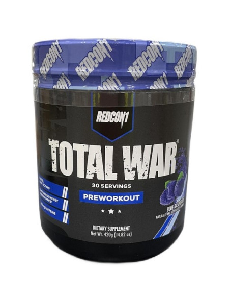 Total War - Preworkout, Blue Raspberry - 420g | Redcon1