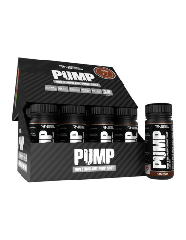 Pump Non-Stim Shot, Crazy Cola - 12 x 60 ml. |...
