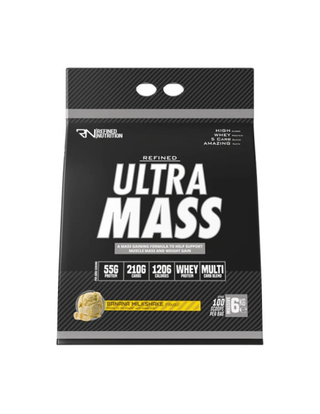 Ultra Mass, Banana Milkshake - 6000g | Refined Nutrition