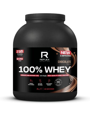 100% Whey, Chocolate - 2000g | Reflex Nutrition