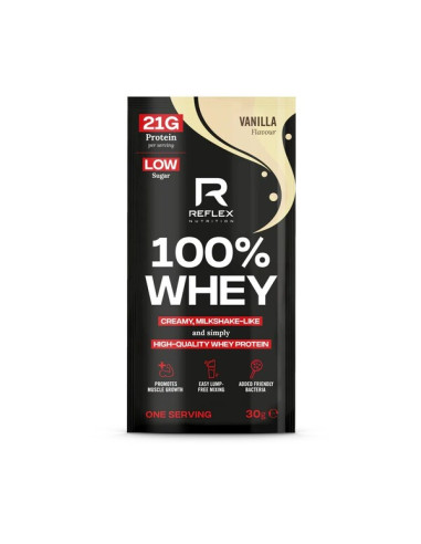 100% Whey, Vanilla - 30g (1 serving) | Reflex...