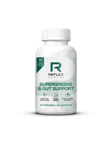 Supergreens & Gut Support - 90 caps | Reflex...