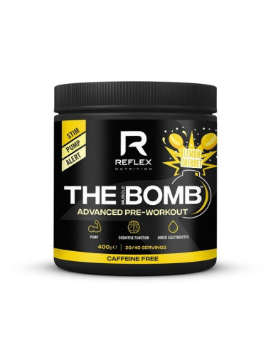 The Muscle Bomb Caffeine Free, Lemon Sherbet -...