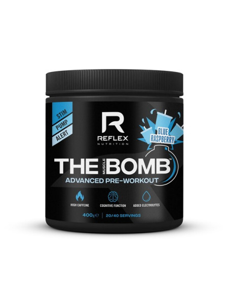 The Muscle Bomb, Blue Raspberry - 400g | Reflex Nutrition