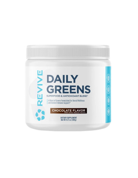 Daily Greens Powder, Chocolate (EAN: 850030689764) - 260g | Revive