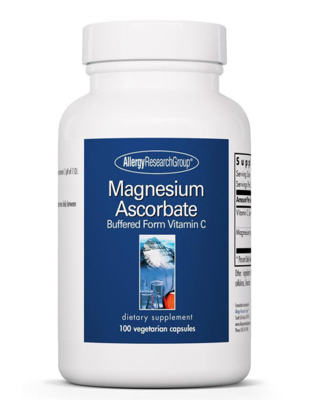 Magnesium Ascorbate (Vitamin C) - 100 Capsules | Allergy Research Group