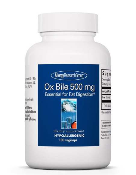 Ox Bile - 100 Capsules | Allergy Research Group
