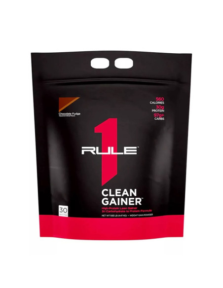 R1 Clean Gainer, Chocolate Fudge - 4470g | Rule One