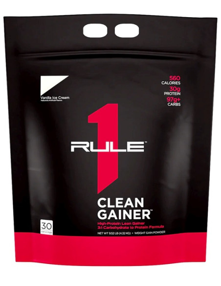 R1 Clean Gainer, Vanilla Ice Cream - 4320g | Rule One