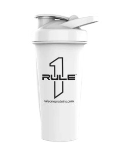 R1 Outlined Logo Shaker Cup, White - 600 ml. | Rule One
