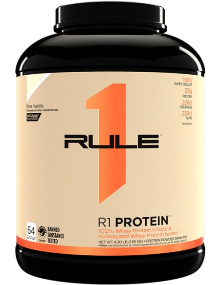 R1 Protein Naturally Flavored, Pure Vanilla - 1950g | Rule One