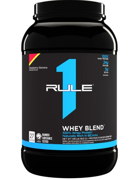 R1 Whey Blend, Strawberry Banana - 905g | Rule One