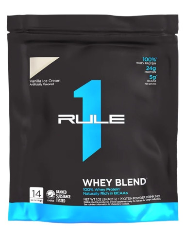 R1 Whey Blend, Vanilla Ice Cream - 462g | Rule One
