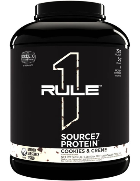 Source7 Protein, Cookies & Creme Gelato - 2280g | Rule One