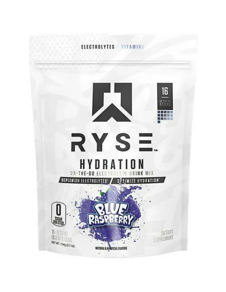 Hydration Sticks, Blue Raspberry - 16 x 6.5g  | RYSE