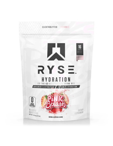 Hydration Sticks, Pink Splash - 16 x 6.4g  | RYSE