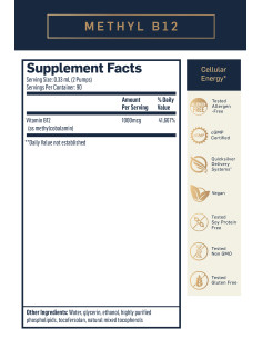 Liposomal Methyl B-12, 30 ml - Quicksilver Scientific 2