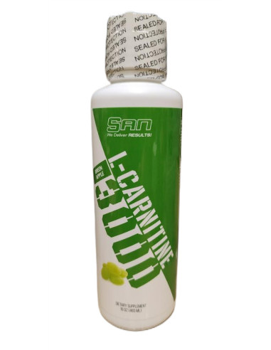 L-Carnitine 3000, Green Apple - 465 ml. | SAN