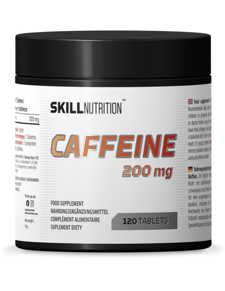 Caffeine, 200mg - 120 tabs | Skill Nutrition